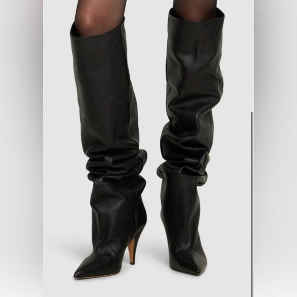 KHAITE Black Women's Leather Boots New